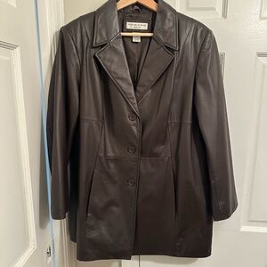 Preston & York Dark Brown Leather Jacket